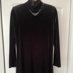 Black Velvet Long Sleeve Party Dress size 8